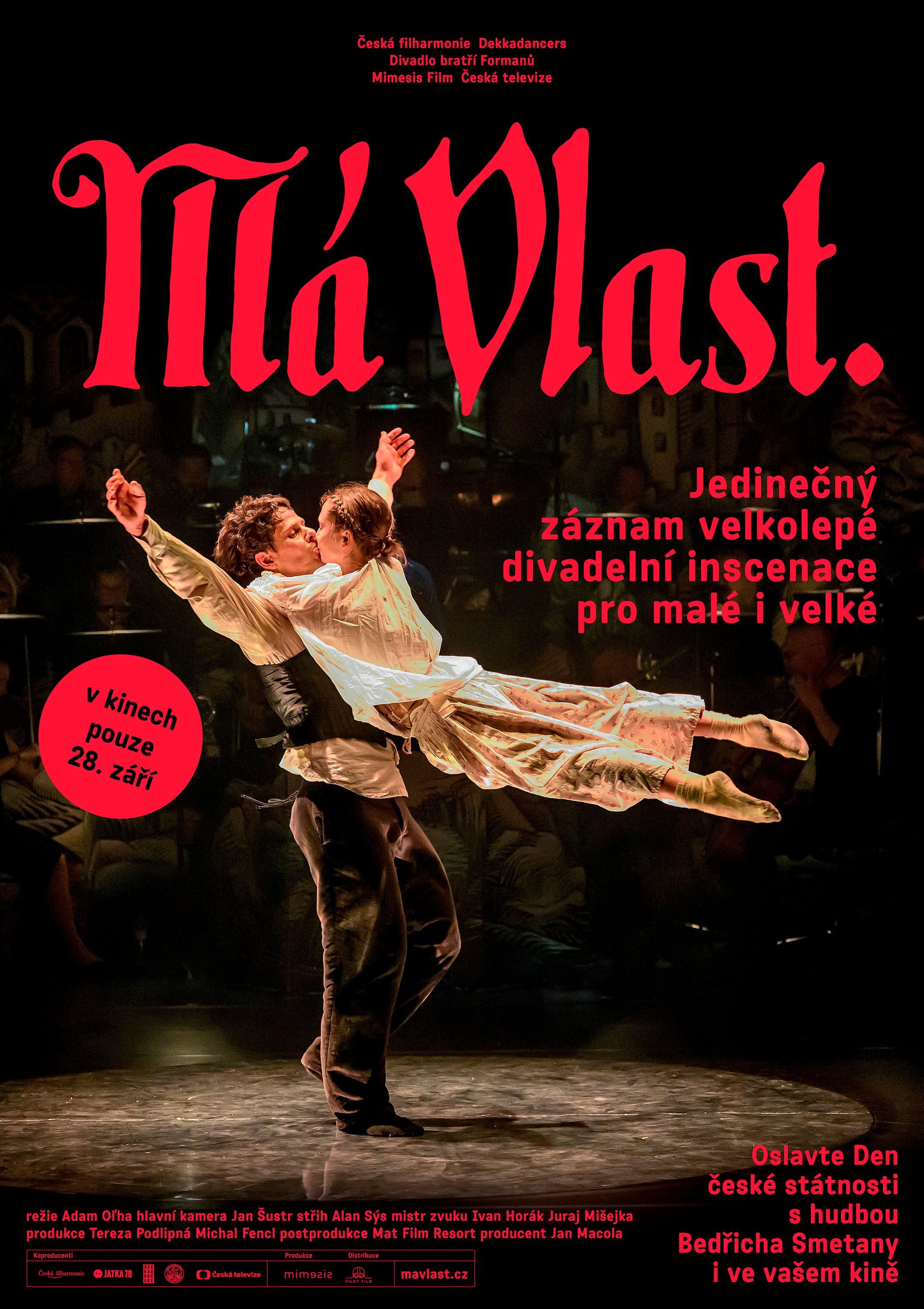 Divadelní show Má vlast v kinech pouze 28. září 2025